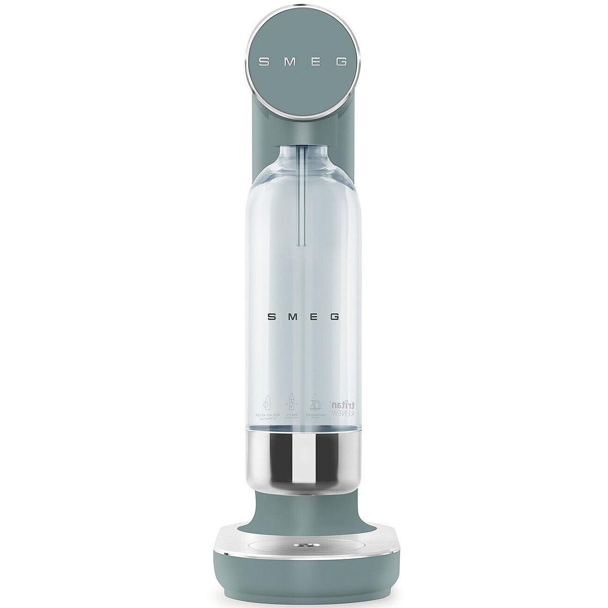 Soda Maker 800ml Non-Slip Feet Space Saving Design Emerald Green