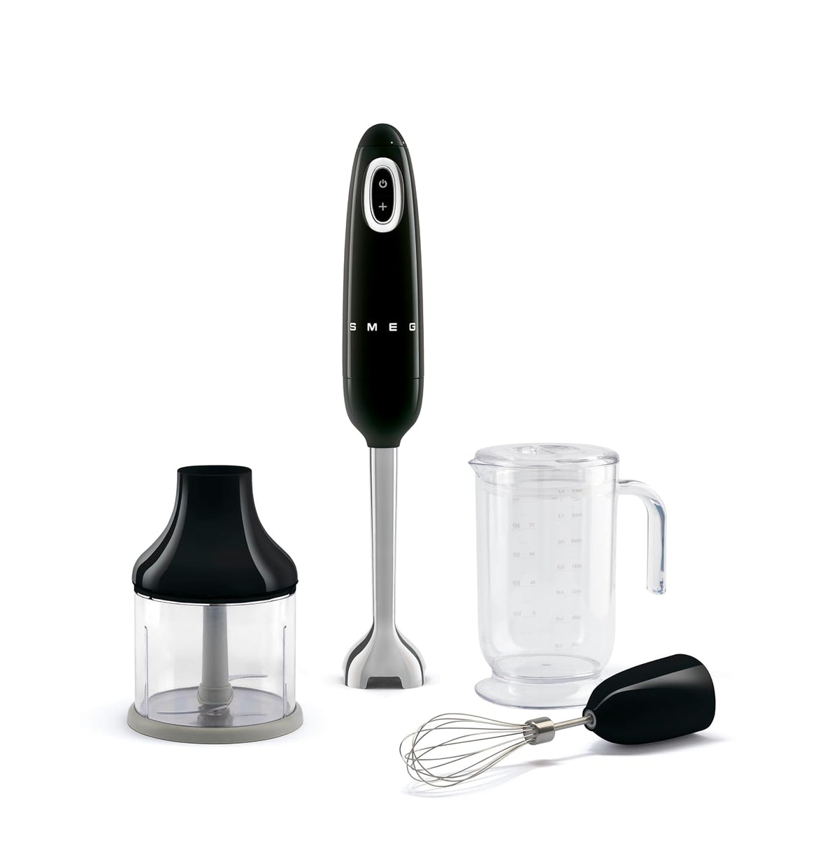 Hand Blender 700W Variable Speed Turbo Function Stainless Steel Black