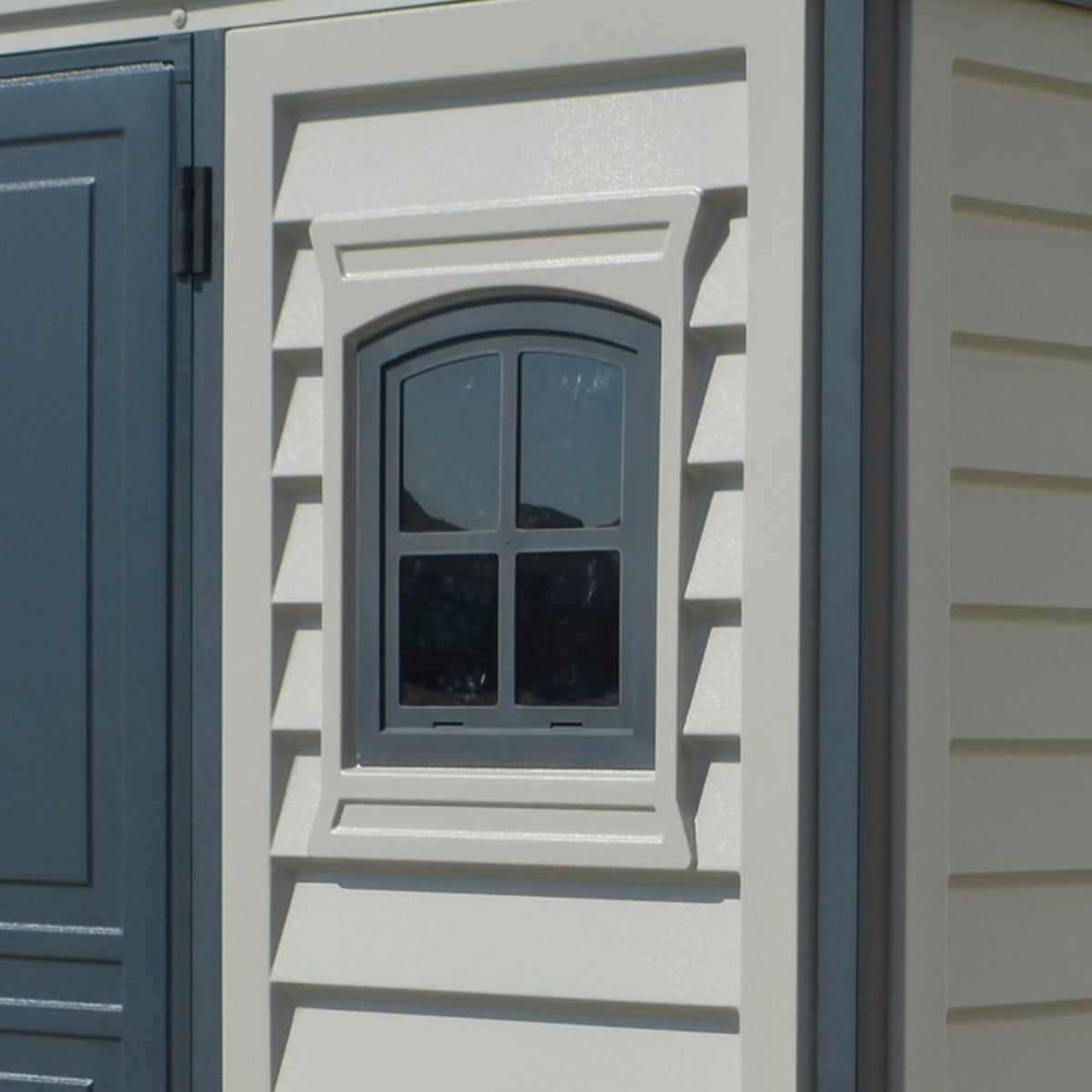 Plastic Garden Storage Shed 10.5 X 8 Ft Double Doors Lockable Dark Grey