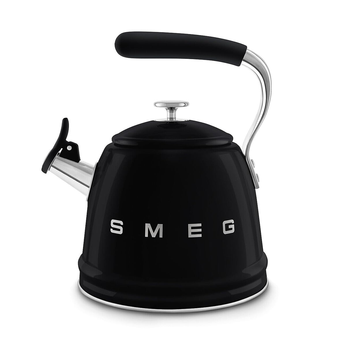 Whistling Kettle 2.3L Stainless Steel Silicone Handle Black