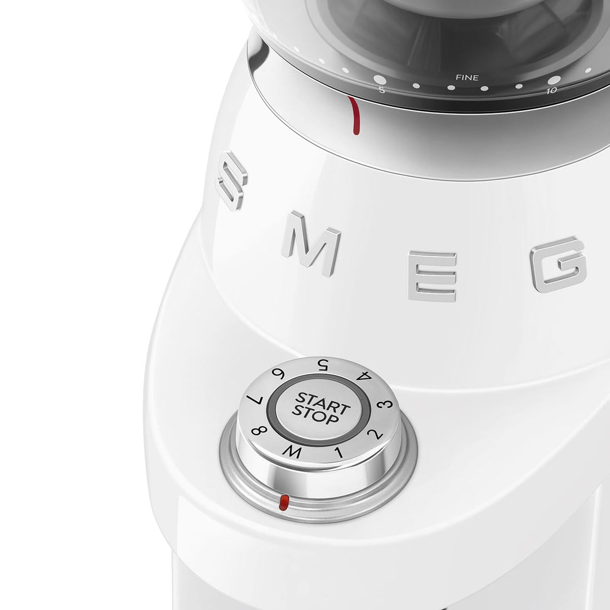 Electric Coffee Grinder 240g 150W Conical Burr White