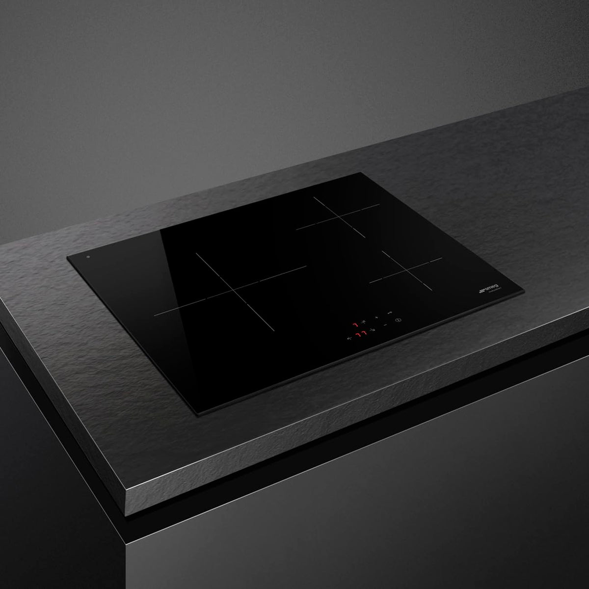 Induction Hob With 3 Heating Zones 7200W 60cm Black