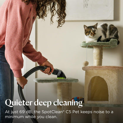 Portable Carpet Cleaner SpotClean C5 Pet 16,400Pa Suction Corded Black