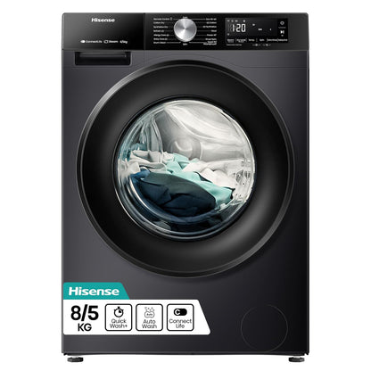 Freestanding Washer Dryer 8Kg Wash 5Kg Dry 1400Rpm Black