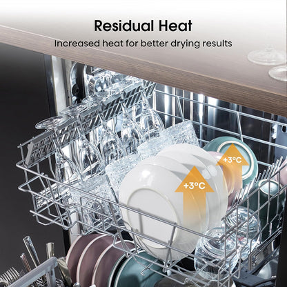 Freestanding Dishwasher 13 Place Settings 47dB 8 Programmes White